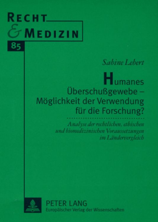 Produktbild: Humanes &Uuml;berschu&szlig;gewebe &ndash; M&ouml;glichkeit der Verwendung f&uuml;r die Forschung?