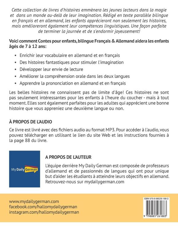 Produktbild: Contes pour enfants, bilingue Fran&ccedil;ais & Allemand