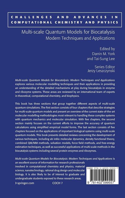 Produktbild: Multi-scale Quantum Models for Biocatalysis