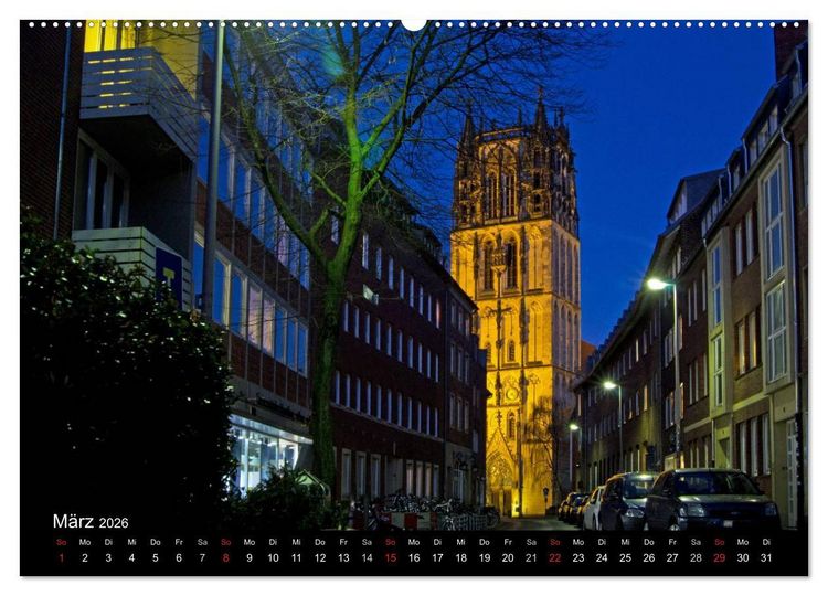Produktbild: M&uuml;nster - Geschichten aus verschiedenen Jahrhunderten (hochwertiger Premium Wandkalender 2026 DIN A2 quer), Kunstdruck in Hochglanz