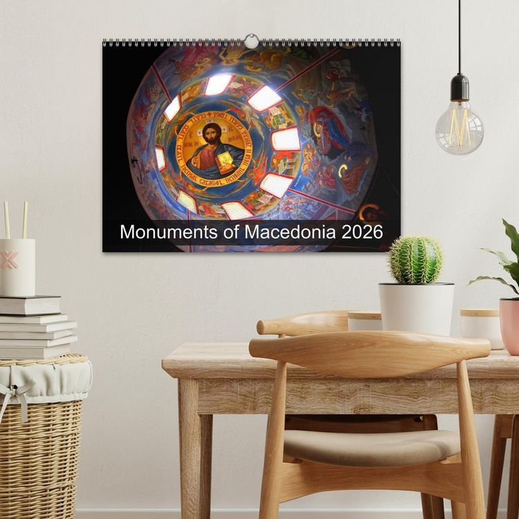 Produktbild: Monuments of Macedonia 2026 (Wall Calendar 2026 DIN A3 landscape), CALVENDO 12 Month Wall Calendar