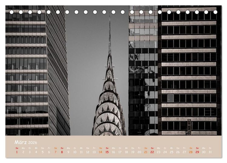 Produktbild: City Lights &ndash; New York im Fokus (Tischkalender 2026 DIN A5 quer), CALVENDO Monatskalender