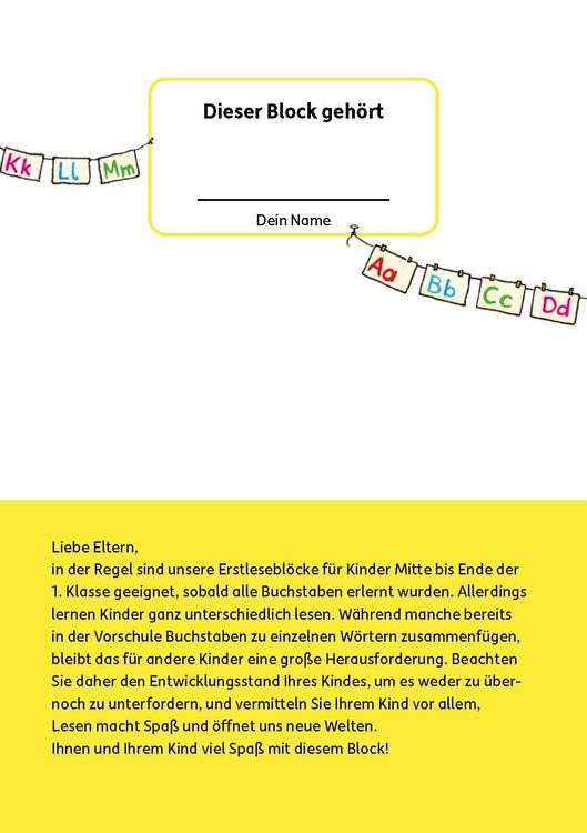 Produktbild: Lesen lernen 1. Klasse f&uuml;r Jungen und M&auml;dchen - In der Schule ist was los!
