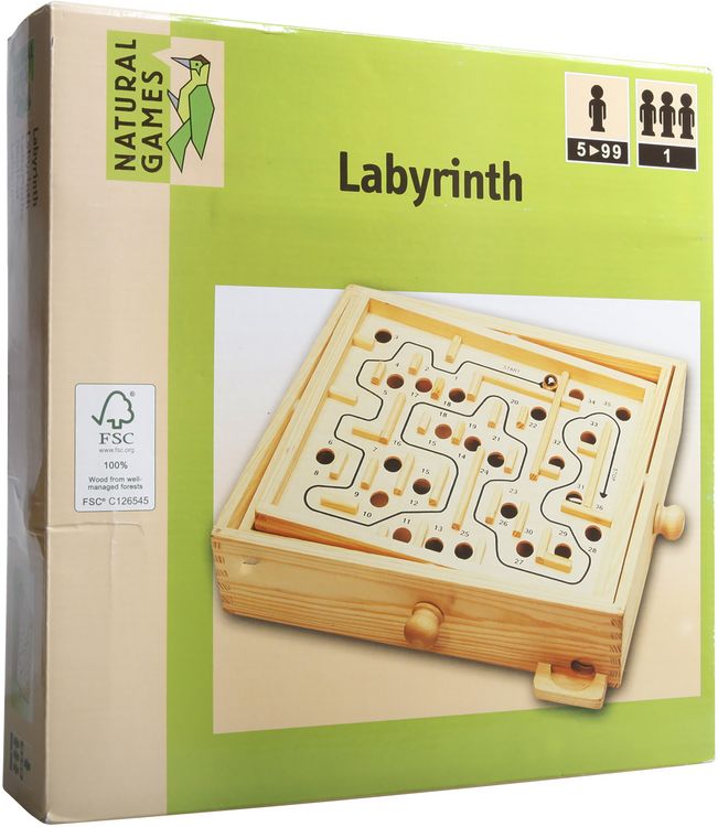 Produktbild: Classic Games Holz Labyrinth 30 x 25,5 cm