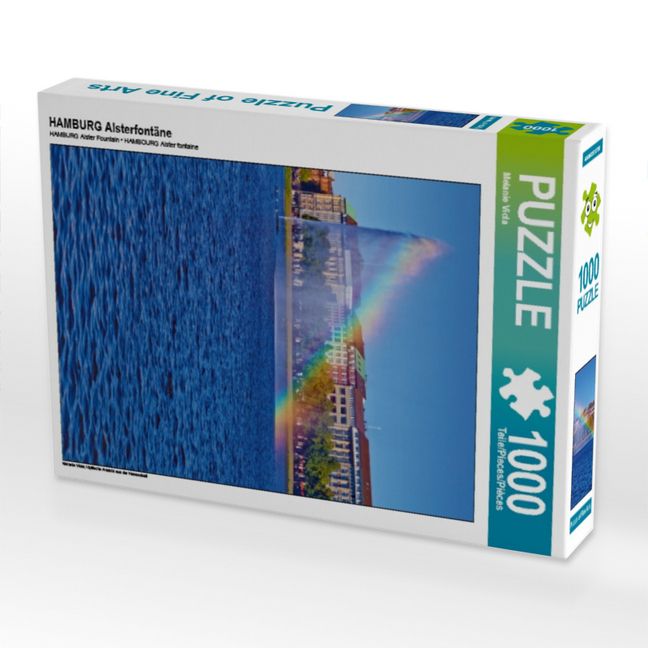 Produktbild: CALVENDO Puzzle HAMBURG Alsterfont&auml;ne | 1000 Teile Lege-Gr&ouml;&szlig;e 64x48cm Foto-Puzzle f&uuml;r gl&uuml;ckliche Stunden