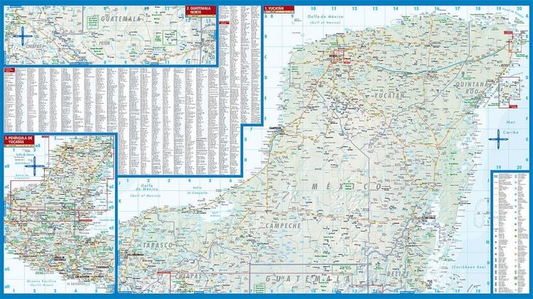 Produktbild: Yucat&aacute;n, Yucatan, Borch Map