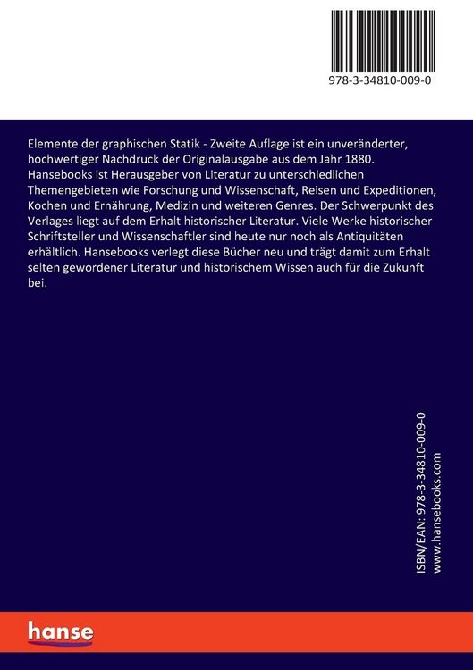 Produktbild: Elemente der graphischen Statik