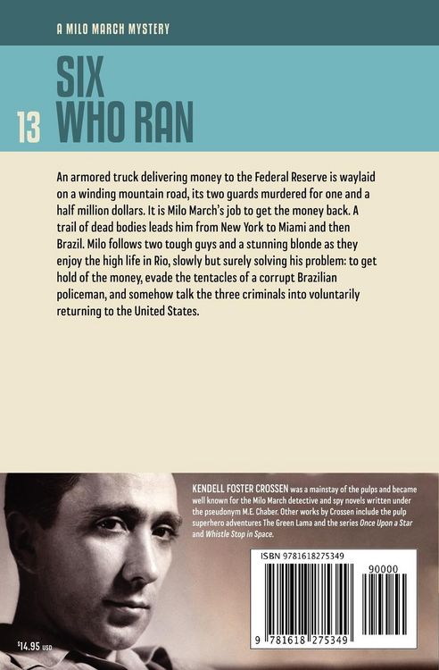 Produktbild: Milo March #13: Six Who Ran