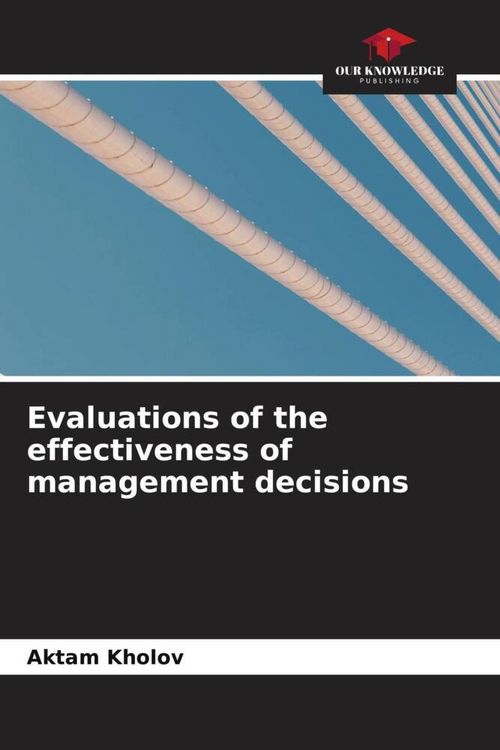 Produktbild: Evaluations of the effectiveness of management decisions