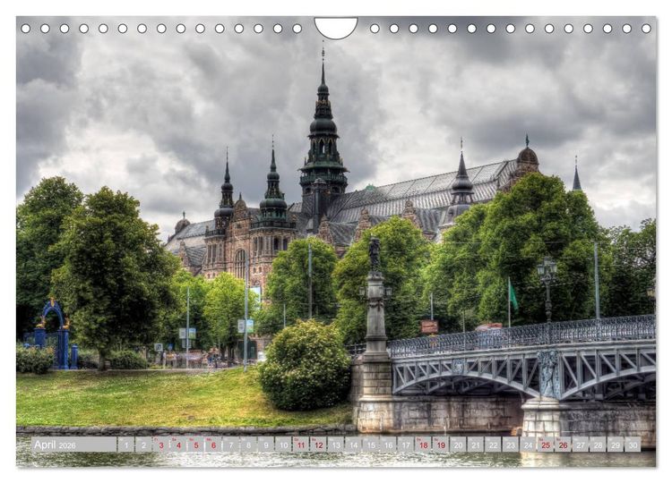Produktbild: Stockholm - Mal anders gesehen (Wandkalender 2026 DIN A4 quer), CALVENDO Monatskalender