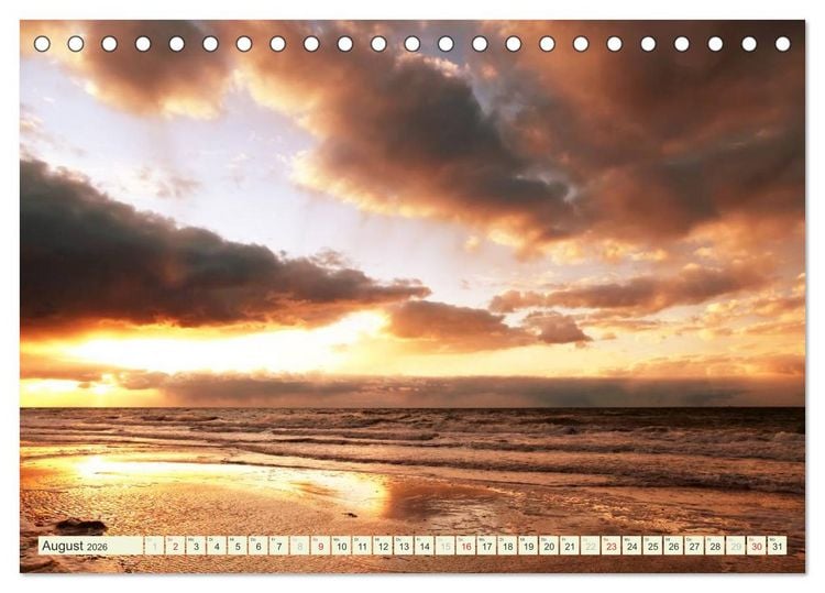 Produktbild: Ostsee - Impressionen (Tischkalender 2026 DIN A5 quer), CALVENDO Monatskalender