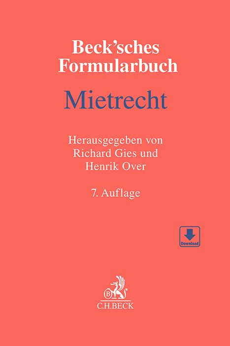 Produktbild: Beck'sches Formularbuch Mietrecht