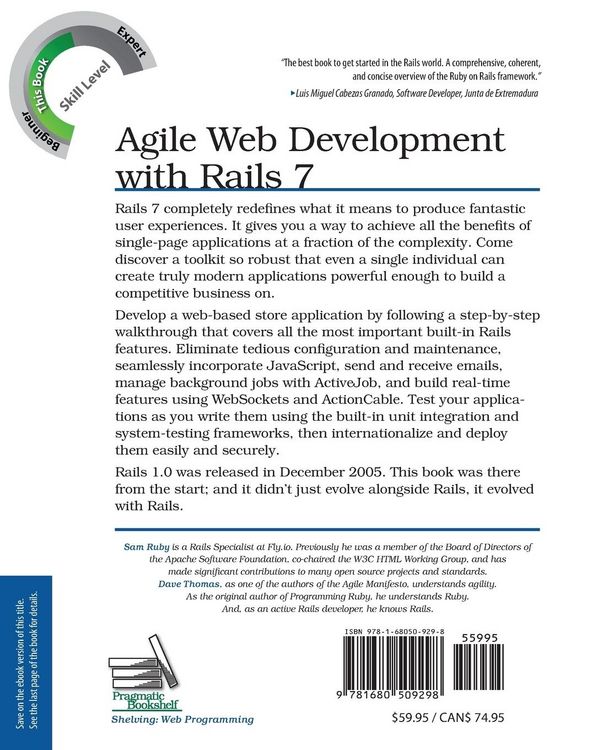 Produktbild: Agile Web Development with Rails 7