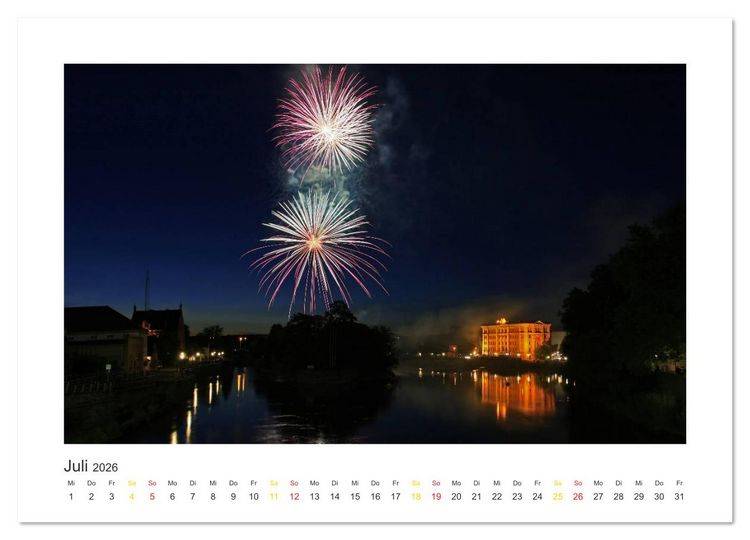 Produktbild: Weserbergland Impressionen (Wandkalender 2026 DIN A4 quer), CALVENDO Monatskalender
