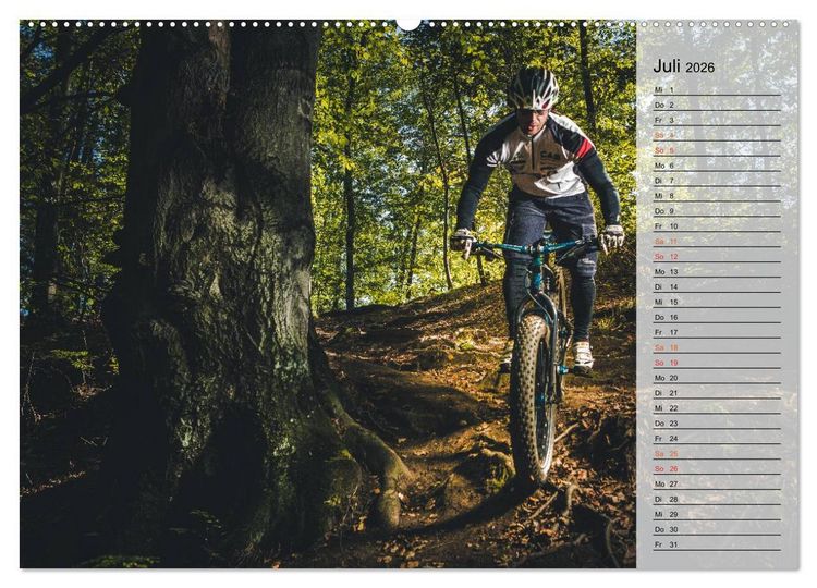 Produktbild: Mountainbike Action (Wandkalender 2026 DIN A2 quer), CALVENDO Monatskalender