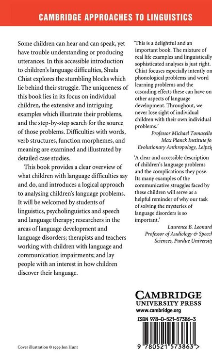 Produktbild: Understanding Children Lang Problem