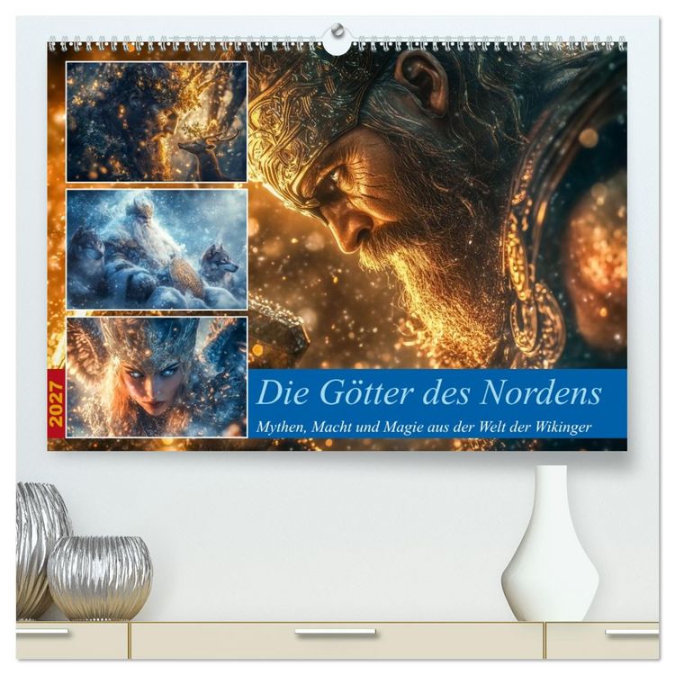 Produktbild: Die G&ouml;tter des Nordens (hochwertiger Premium Wandkalender 2027 DIN A2 quer), Kunstdruck in Hochglanz