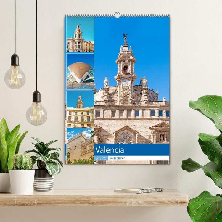 Produktbild: Valencia - Reiseplaner (Wandkalender 2026 DIN A2 hoch), CALVENDO Monatskalender