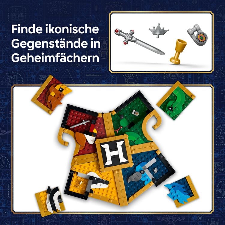 Produktbild: LEGO Harry Potter 76462 Hogwarts Hauswappen, Spielzeug ab 12 Jahren