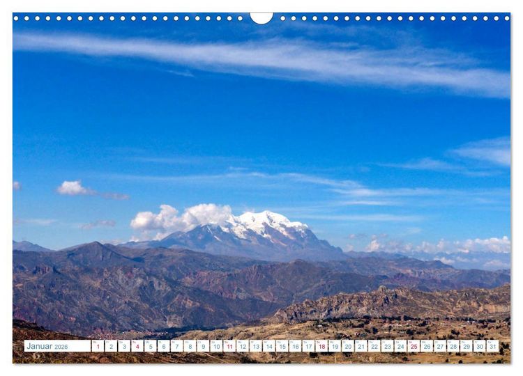 Produktbild: Bolivien - Land und Leute (Wandkalender 2026 DIN A3 quer), CALVENDO Monatskalender