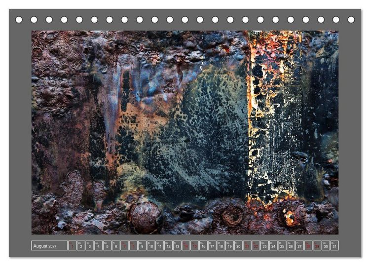 Produktbild: Rost - &Auml;sthetik der Verg&auml;nglichkeit (Tischkalender 2027 DIN A5 quer), CALVENDO Monatskalender