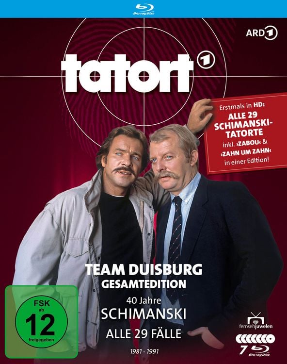 Produktbild: Tatort Duisburg - 40 Jahre Schimanski - Gesamtedition: Alle 29 Folgen inkl. "Zahn um Zahn" und "Zabou" (Fernsehjuwelen) [7 BRs]