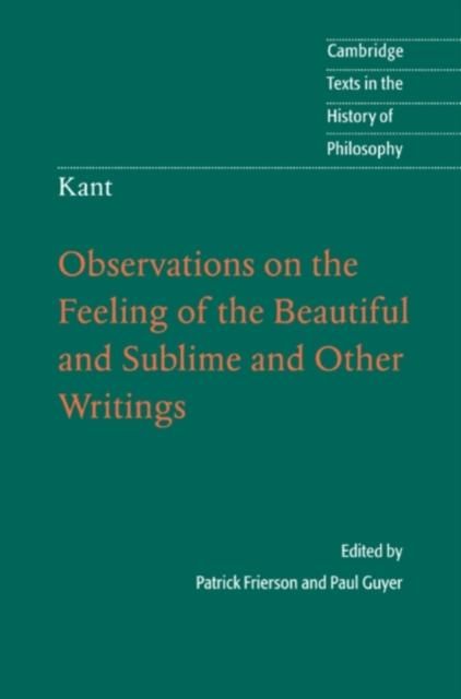Produktbild: Kant: Observations on the Feeling of the Beautiful and Sublime and Other Writings
