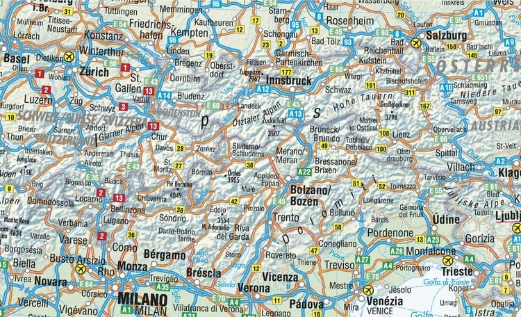 Produktbild: Europa 1 : 4 000 000