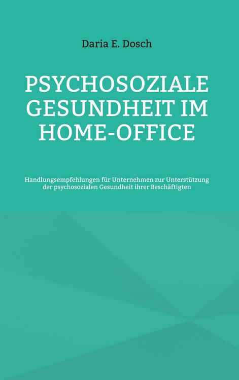 Produktbild: Psychosoziale Gesundheit im Home-Office