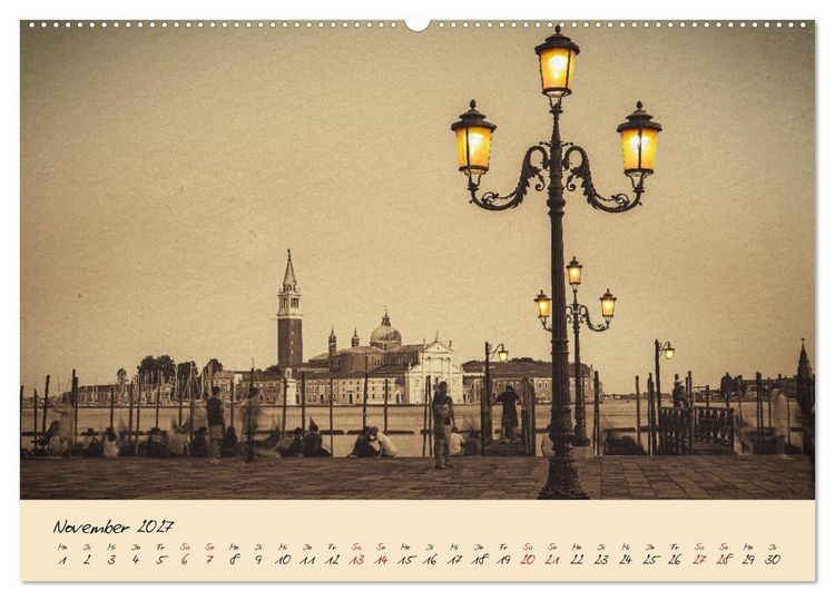 Produktbild: Venedig Seppia e tinta (Wandkalender 2027 DIN A2 quer), CALVENDO Monatskalender