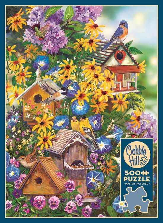 Produktbild: Vogelh&auml;user und Sonnenblumen 500 Teile