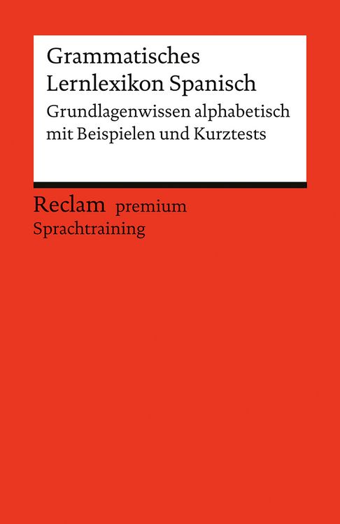 Produktbild: Grammatisches Lernlexikon Spanisch