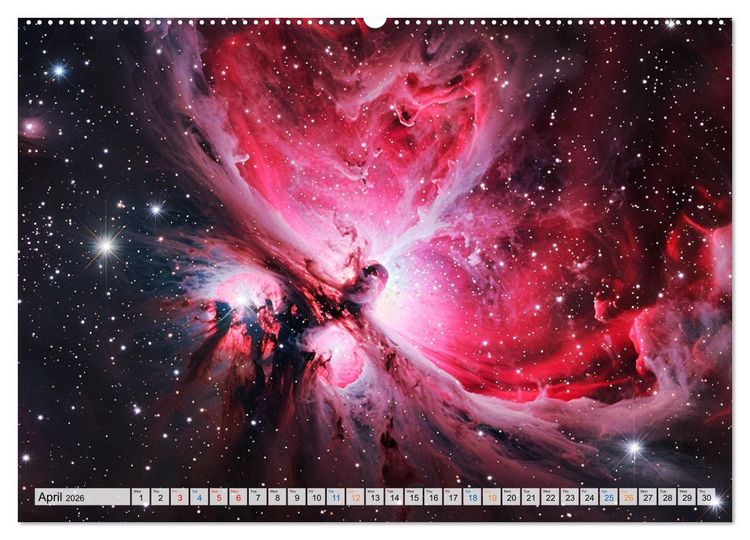Produktbild: Dazzling Nebulae (High Quality Premium Wall Calendar 2026 DIN A2 landscape),CALVENDO 12 Month Wall Calendar