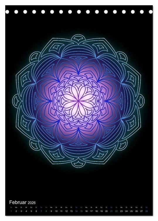 Produktbild: Mandala-Kalender 2026 (Tischkalender 2026 DIN A5 hoch), CALVENDO Monatskalender