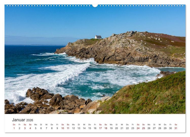 Produktbild: Die Bretagne - Traumpfade (Wandkalender 2026 DIN A2 quer), CALVENDO Monatskalender