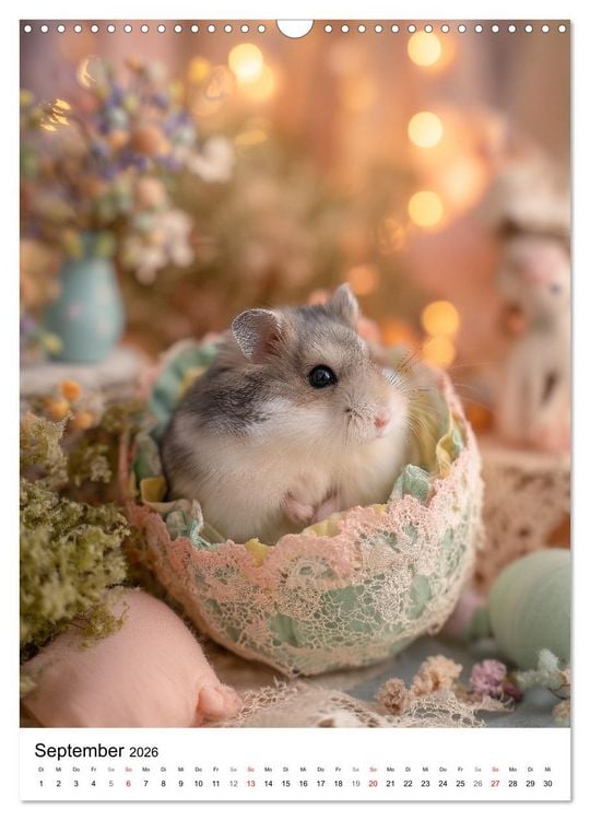 Produktbild: Hamster - s&uuml;&szlig;e Tiere zum Verlieben (Wandkalender 2026 DIN A3 hoch), CALVENDO Monatskalender