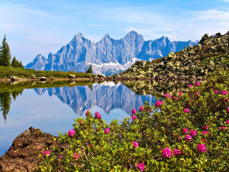 Produktbild: CALVENDO Puzzle Der Spiegelsee | 1000 Teile Lege-Gr&ouml;&szlig;e 64 &times; 48 cm Foto-Puzzle f&uuml;r gl&uuml;ckliche Stunden
