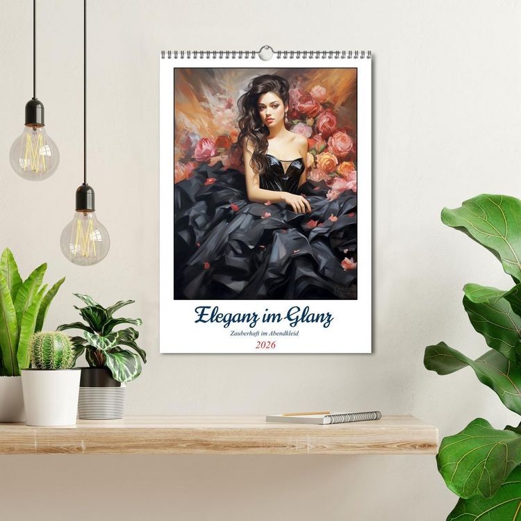 Produktbild: Eleganz im Glanz. Zauberhaft im Abendkleid (Wandkalender 2026 DIN A3 hoch), CALVENDO Monatskalender