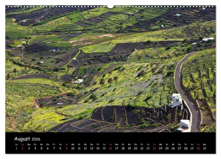 Produktbild: Lanzarote (Wandkalender 2026 DIN A2 quer), CALVENDO Monatskalender