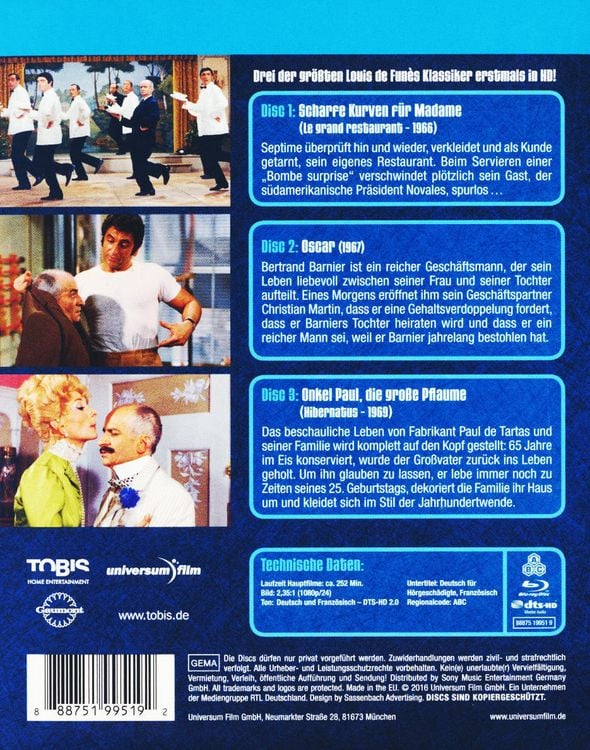 Produktbild: Louis de Funes - Box [3 BRs]