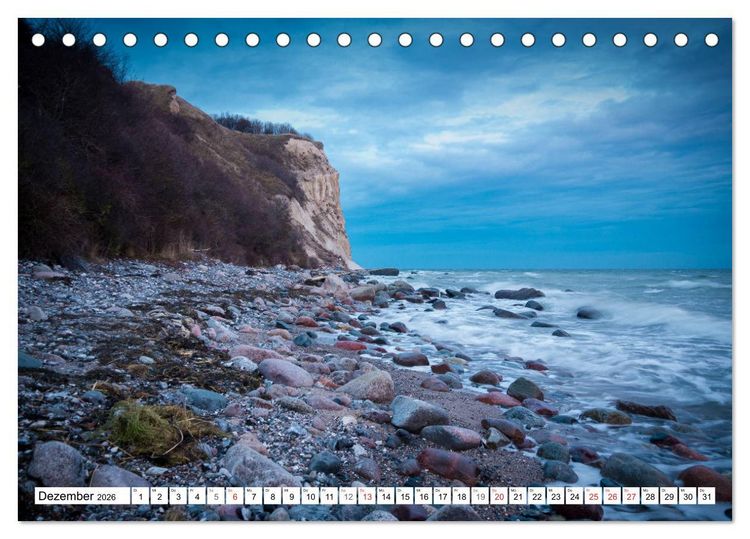 Produktbild: Insel R&uuml;gen - K&uuml;sten zum Tr&auml;umen (Tischkalender 2026 DIN A5 quer), CALVENDO Monatskalender