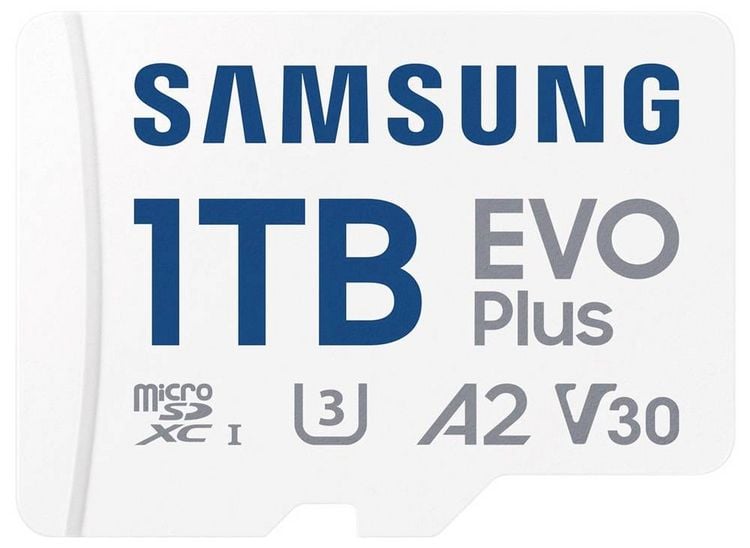 Produktbild: Samsung microSD Card EVO Plus microSD-Karte Retail 1TB A2 Application Performance Class, v30 Video Speed Class, UHS-Class