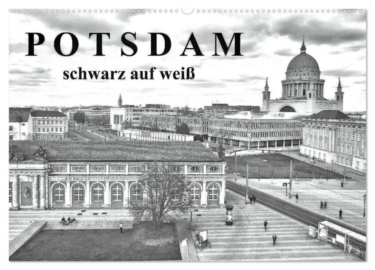 Produktbild: Potsdam schwarz auf wei&szlig; (Wandkalender 2026 DIN A2 quer), CALVENDO Monatskalender