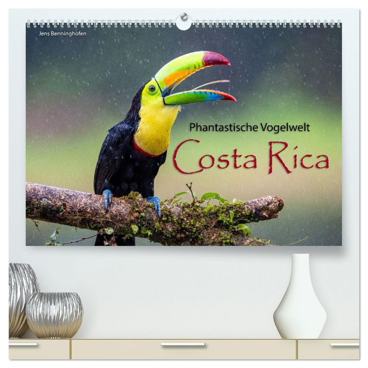 Produktbild: Phantastische Vogelwelt Costa Rica (hochwertiger Premium Wandkalender 2026 DIN A2 quer), Kunstdruck in Hochglanz