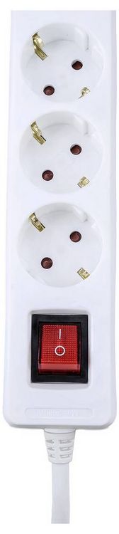 Produktbild: AS Schwabe 11377 Steckdosenleiste Wei&szlig; Schutzkontakt 1St.