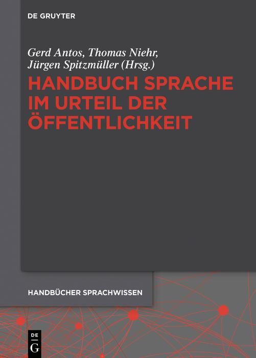 Produktbild: Handbuch Sprache im Urteil der &Ouml;ffentlichkeit