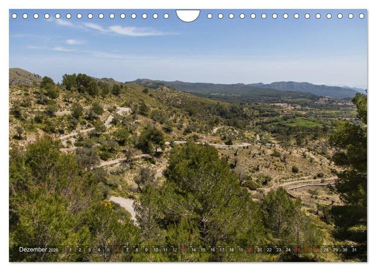 Produktbild: Mallorca: Die sch&ouml;nsten Landschaften f&uuml;r Rennradfahrer (Wandkalender 2026 DIN A4 quer), CALVENDO Monatskalender