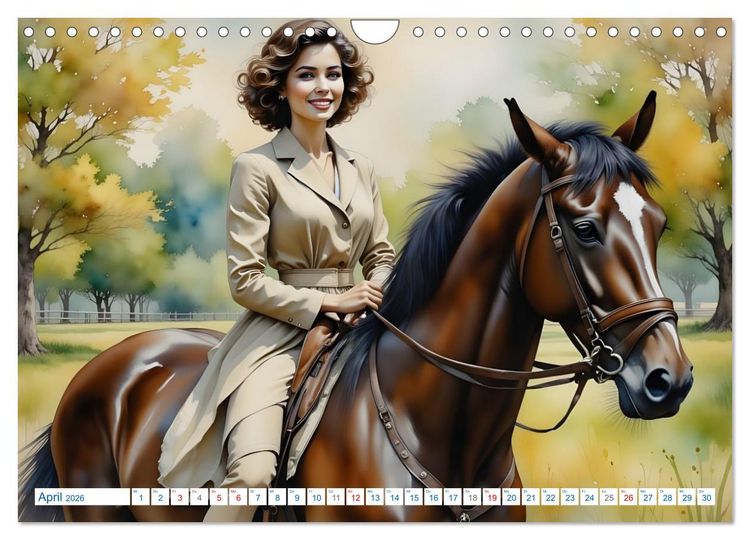 Produktbild: K&ouml;niginnen der Reitkunst (Wandkalender 2026 DIN A4 quer), CALVENDO Monatskalender