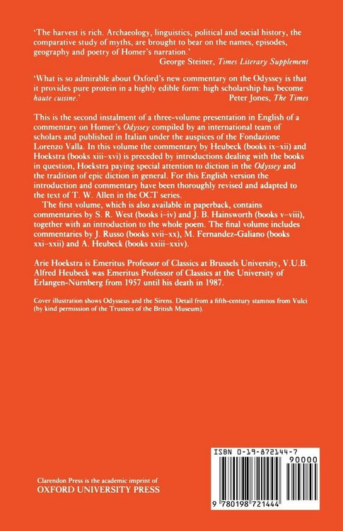 Produktbild: A Commentary on Homer's Odyssey