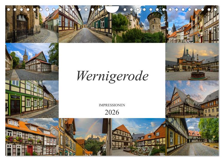 Produktbild: Wernigerode Impressionen (Wandkalender 2026 DIN A4 quer), CALVENDO Monatskalender
